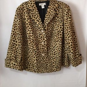 Judith Hart cheetah print jacket